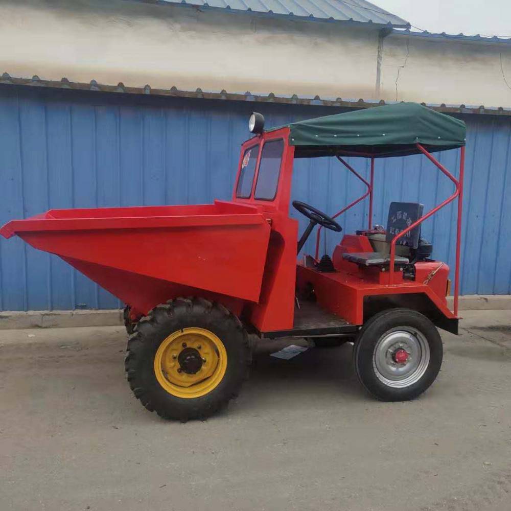 前卸式小型装卸车四驱前置翻斗车拓邦农用三马车