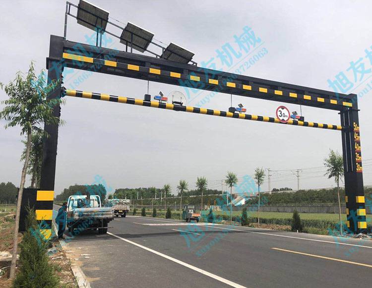 【电动智能升降限高架限高杆 公路道路限高架龙门架 厂家定做限高杆】