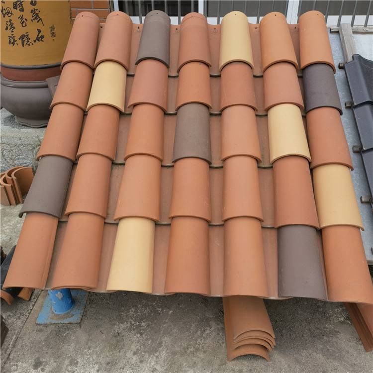 枣庄陶瓷连锁瓦 新农村建设用瓦 厂家发货