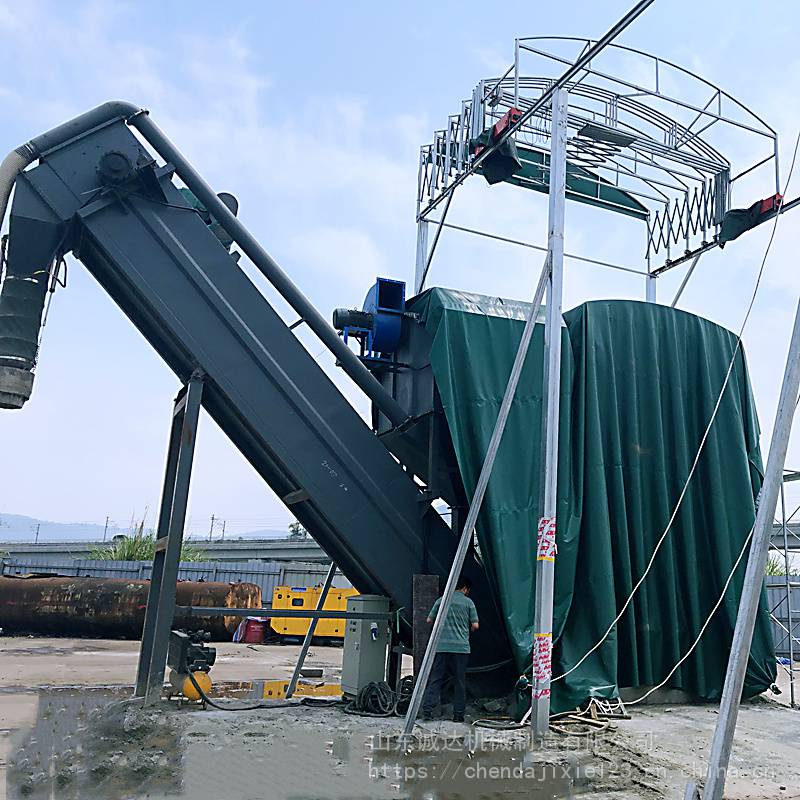 集装箱卸灰机生产厂家双除尘粉料装卸机水泥粉自动卸车机