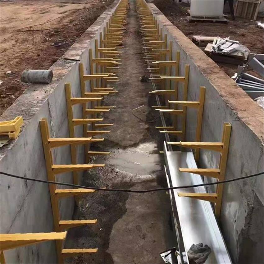 预埋式玻璃钢电缆沟支架复合式电缆托架smc复合材料