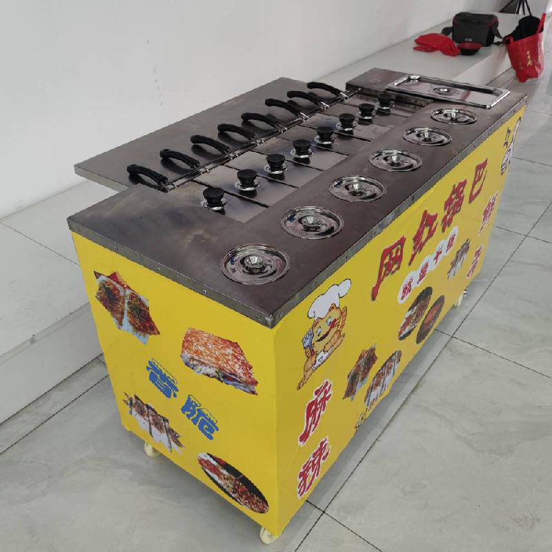 摆摊创业燃气炉子网红湘西锅巴湘西土匪锅巴机