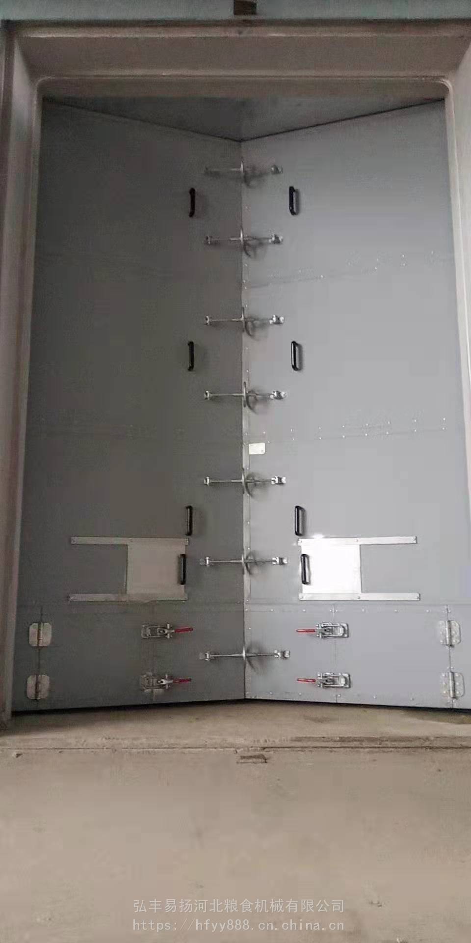 钢制保温门工业平开门定制粮仓密闭保温门窗弘丰易扬粮库门
