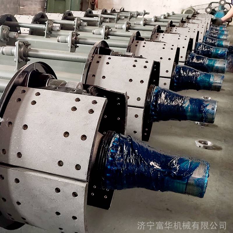 济宁富华机械半挂车鼓刹后桥美式车桥13吨16吨20吨25吨支撑桥