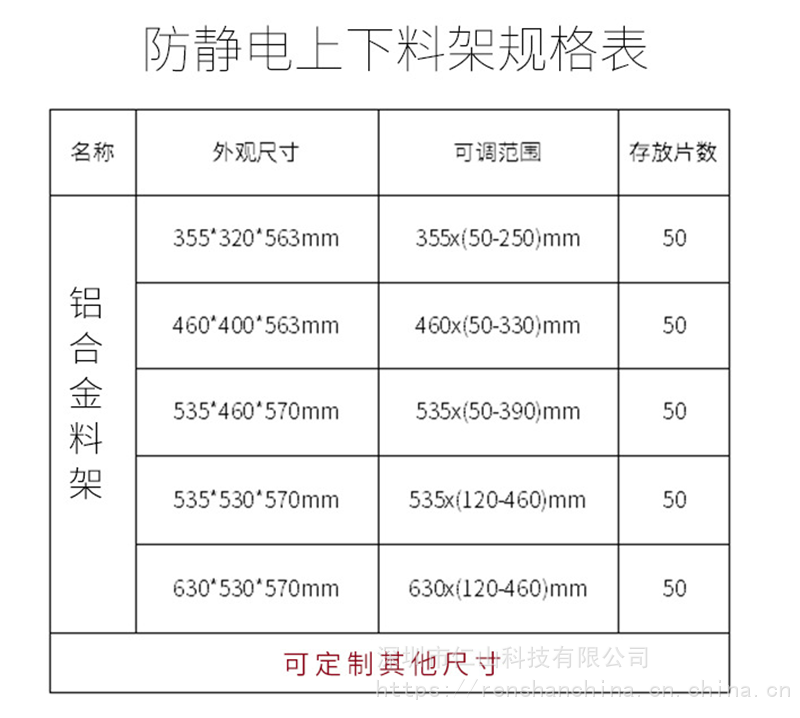 新款铝合金防静电pcb上下料架smt上下板机料架周转架