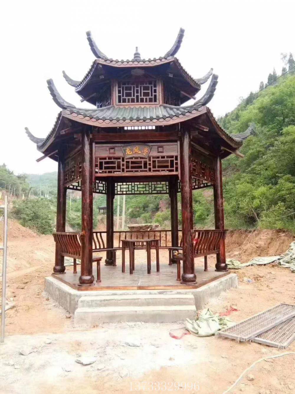 唐山凉亭水榭现代凉亭供应商水泥凉亭样式