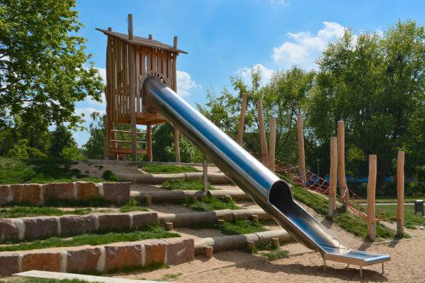 户外不锈钢钻桶儿童公园景区攀爬地产景观幼儿园钻洞滑梯隧道定制