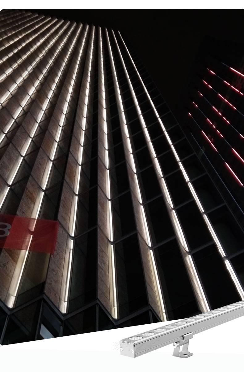 led线条灯户外洗墙灯酒店轮廓灯楼体建筑外墙亮化条形灯