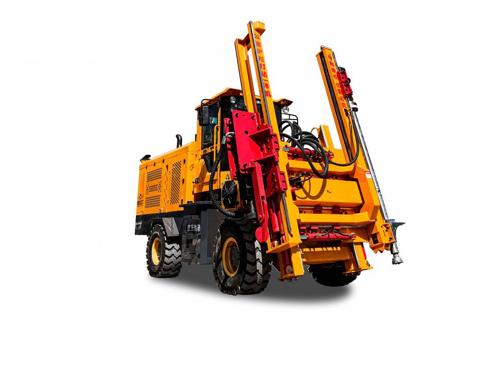 护栏立柱钻孔机公路护栏钻孔机液压护栏打钻机