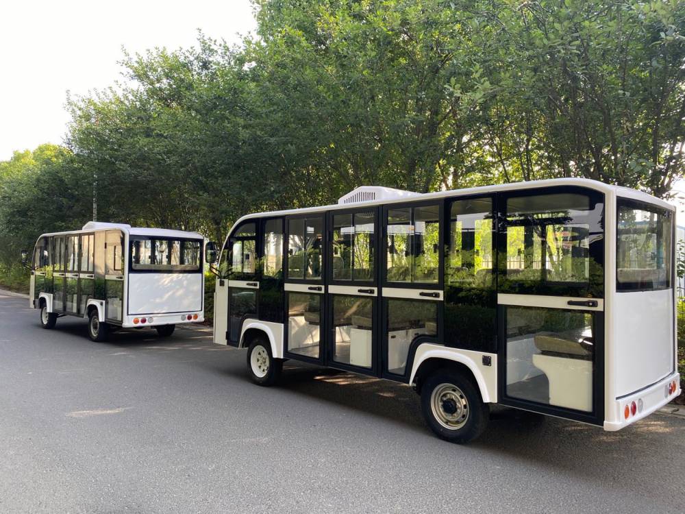 14座电动观光车带空调景区电瓶车旅游观光车电瓶电动游览车