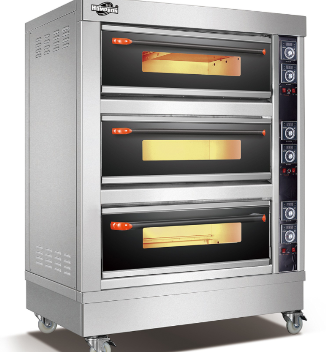 长沙泓锋电烤箱商用两层四盘电烤箱面包烘焙烤箱多少钱