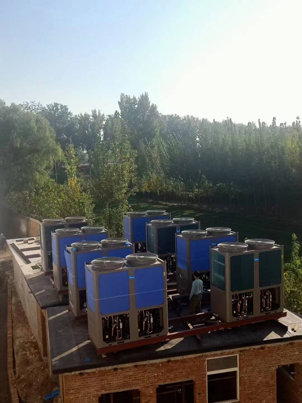 商用空气能热水器主机工业热水机rsje500msn1h1酒店学校宾馆热水工程