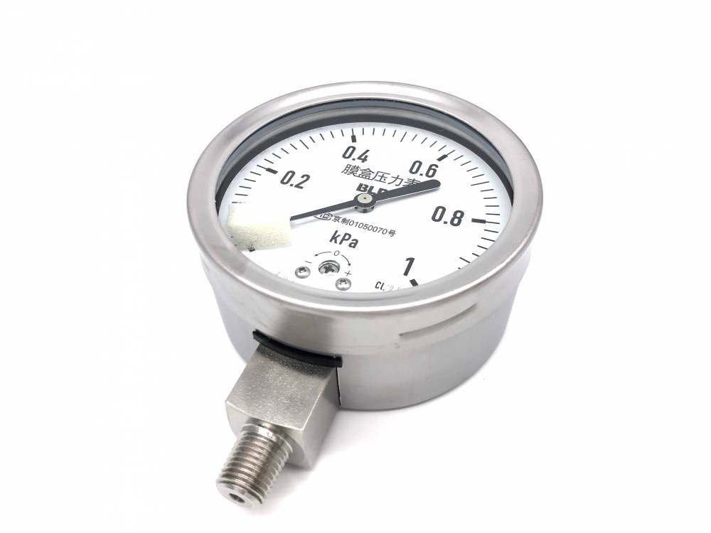 布莱迪膜盒压力表隔膜式压力表不锈钢压力表图片