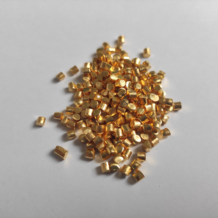 高纯溅射镀膜金颗粒纯度99999金蒸发料金颗粒原料