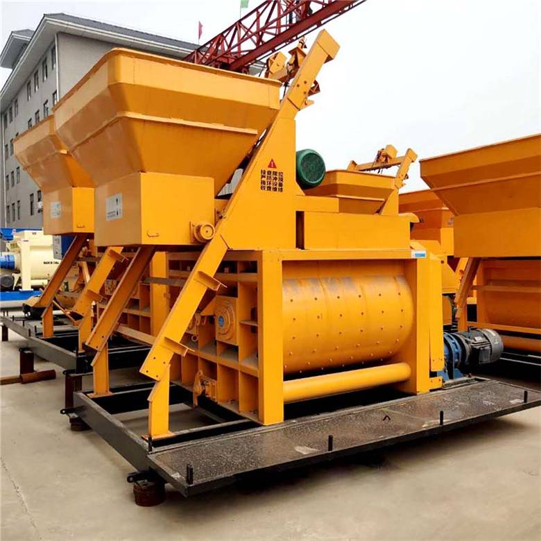 750灰浆水泥混料机石子水泥搅拌设备立式双轴搅拌机