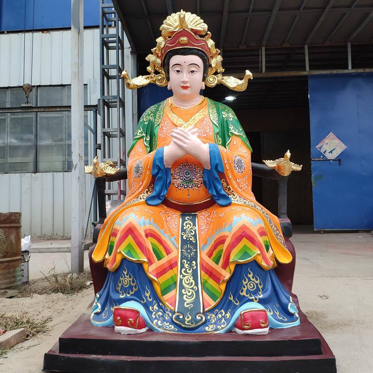 河南南阳观音老母佛像观音娘娘神像树脂白衣观音佛像雕塑