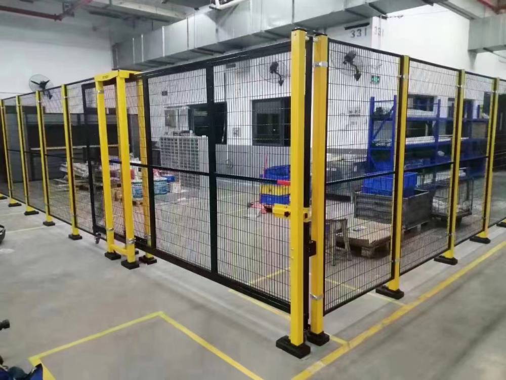 工厂防护围栏车间隔离网机器人围栏无缝连接护栏网