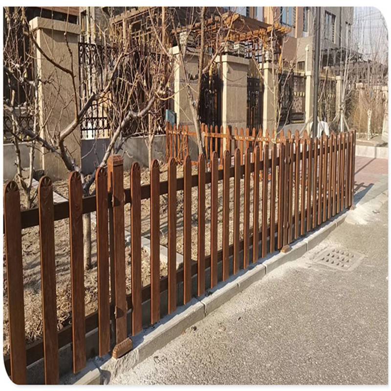 仿木纹围栏锌钢木纹围栏