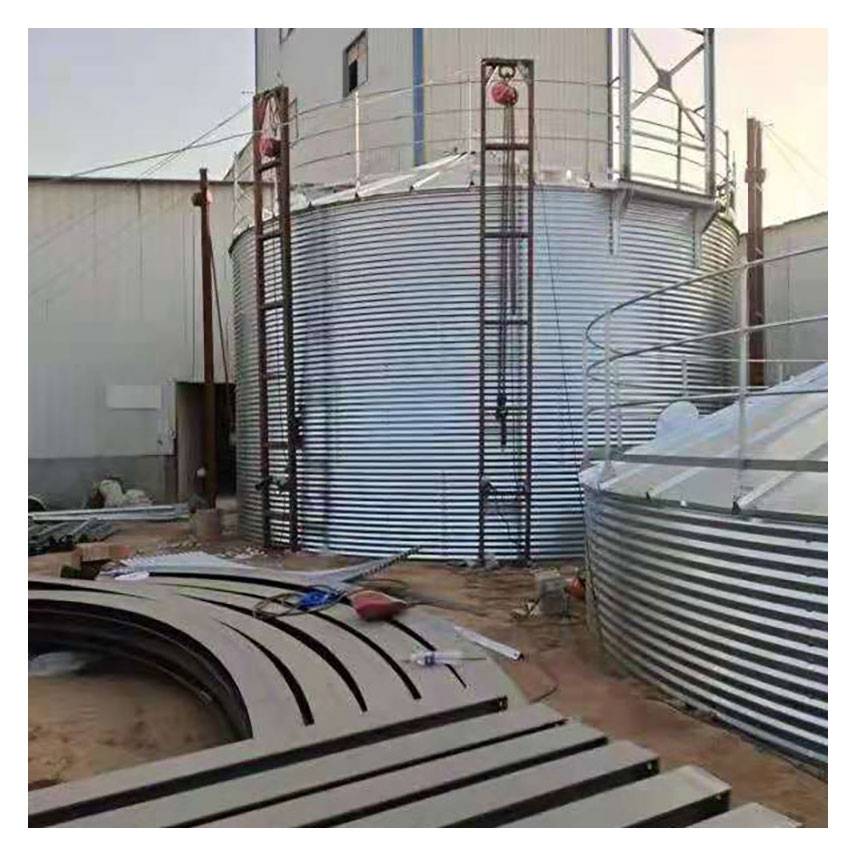 我们的设备感兴趣可致电158380210857在建300吨外立柱粮食钢板仓1000