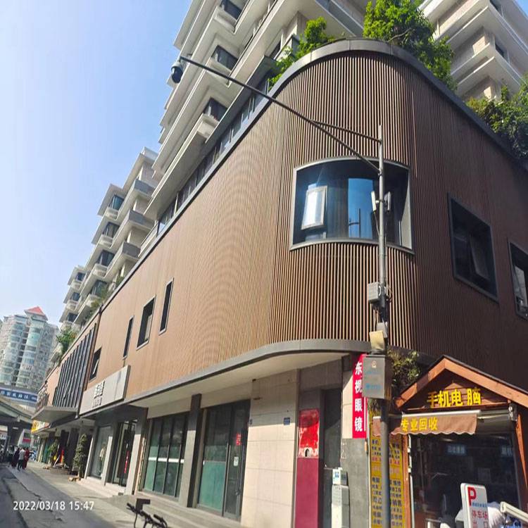 户外立面氟碳铝方管广告牌铝方通支持加工定制安装