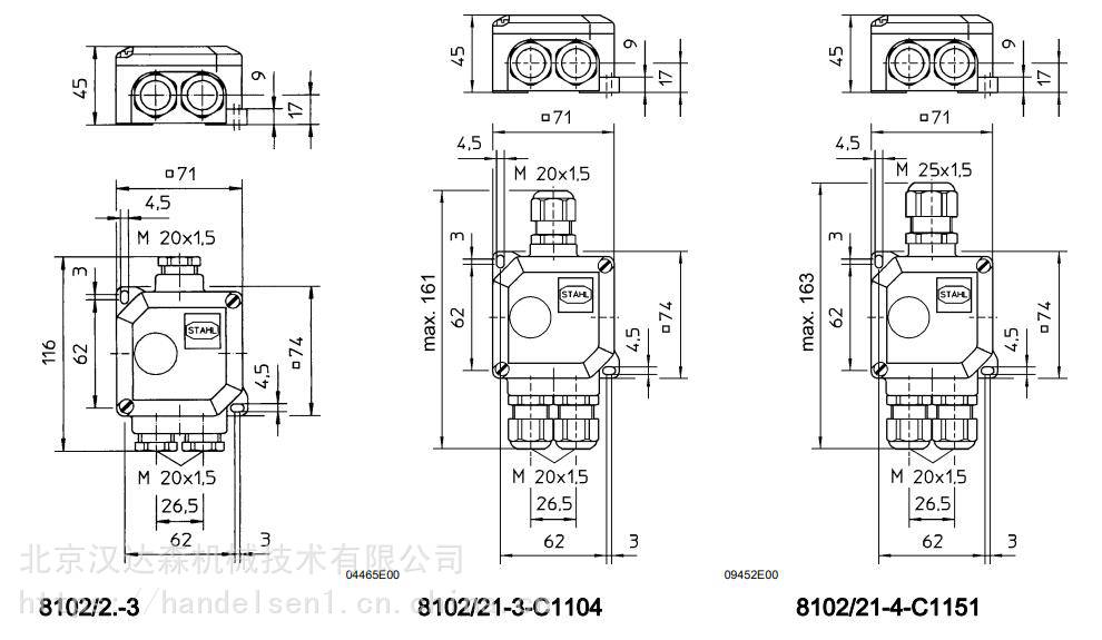 R. STAHL接线盒系列 8118系列 防护等级 IP66