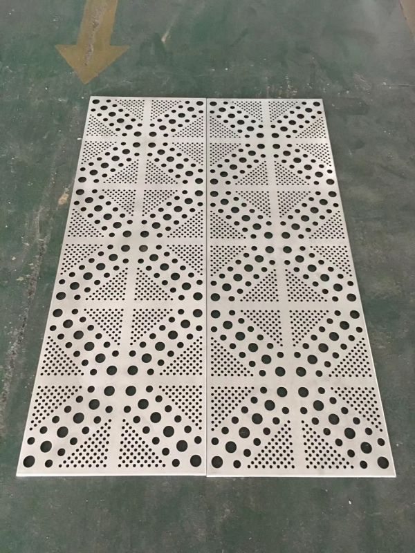 冲孔铝单板办公楼大堂冲孔铝板吊顶