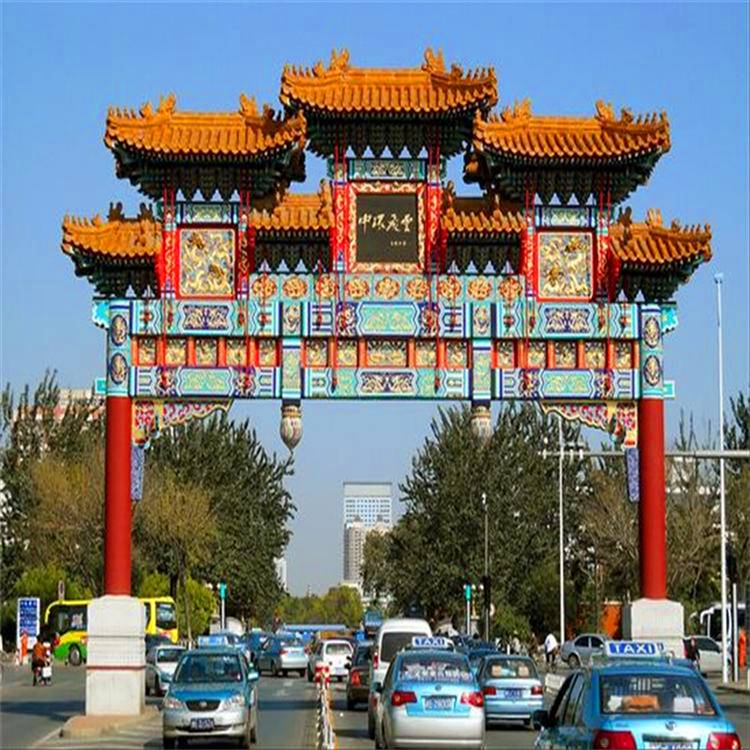 临汾 巨鹿牌坊 乡村牌楼 混泥土牌坊批发