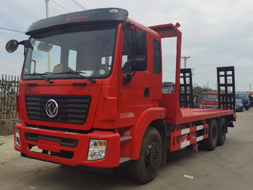 东风锦程后双桥挖机平板拖车