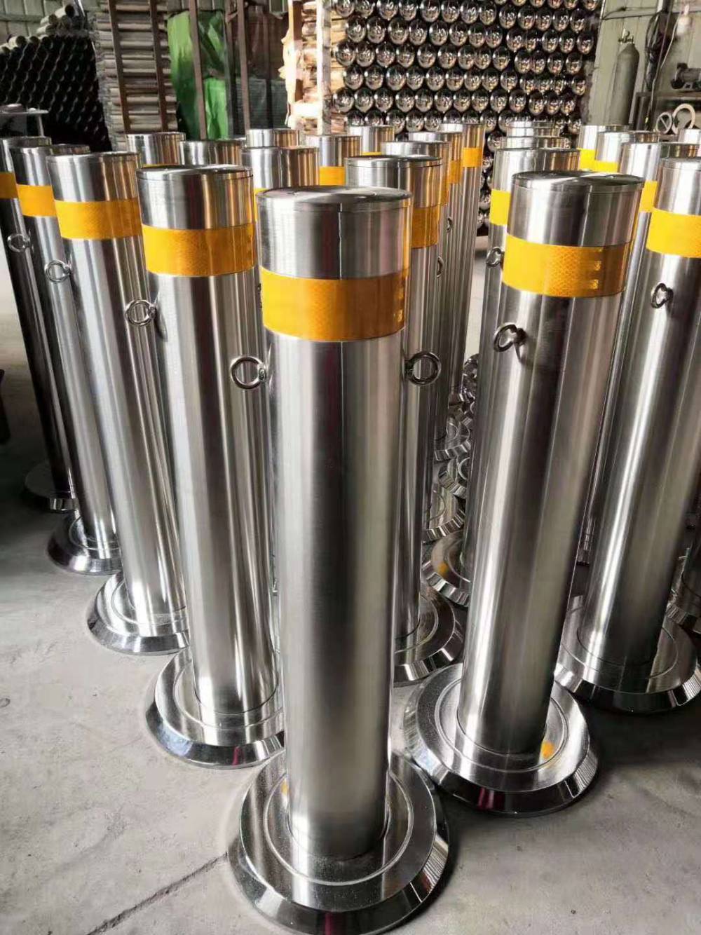 不锈钢警示柱交通防撞铁立柱固定路桩道口分流固定隔离警示柱