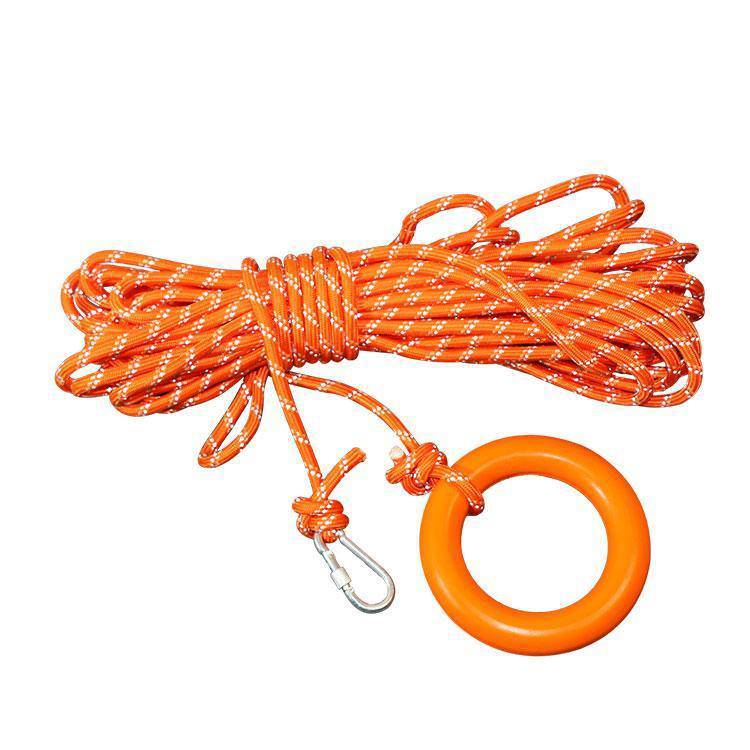 水面救援漂浮绳水域安全水面救生绳浮环30米便携漂浮救援绳