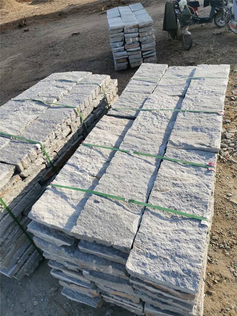 景区老石板台阶石 条石景观垒墙石 花岗岩铺地老石条