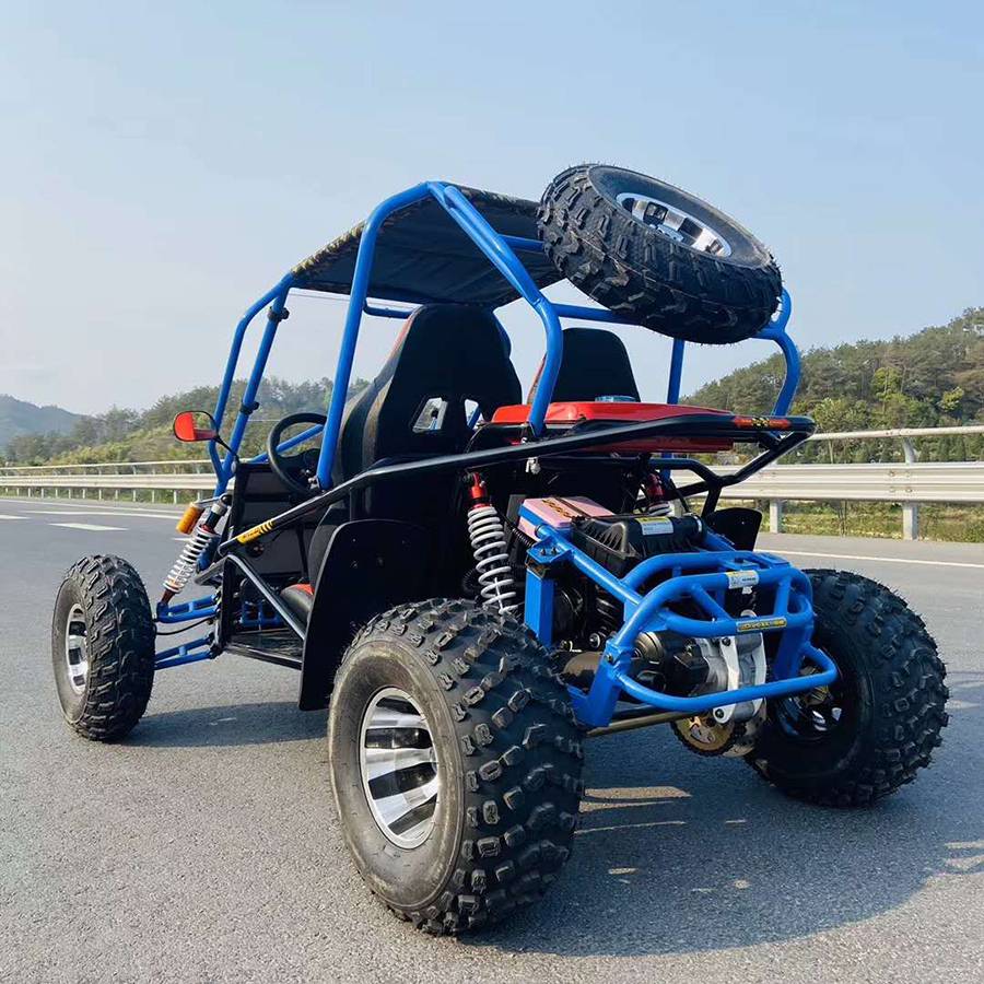 带遮阳棚越野沙滩车汽油成人双座越野沙滩车全地行钢管越野车