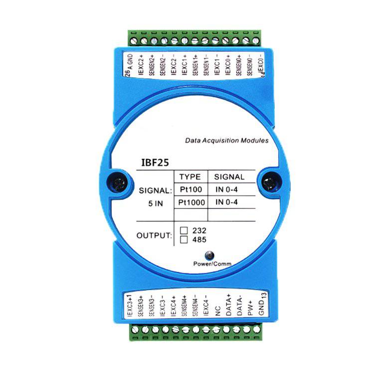 Pt100/Pt1000热电阻隔离转换RS-485输出Modbus RTU协议24位转换