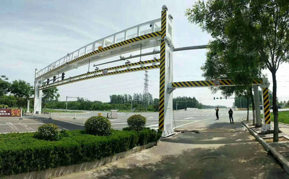 手动钢丝升降限高架涵洞限高杆龙门架