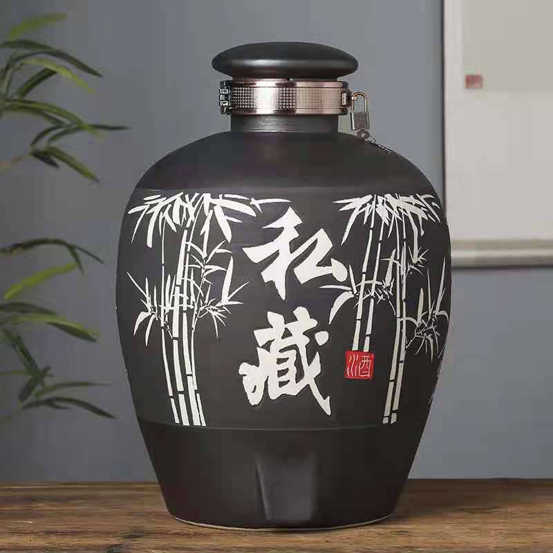装酒坛子20斤酒楼泡散酒用陶瓷大酒缸批发厂家