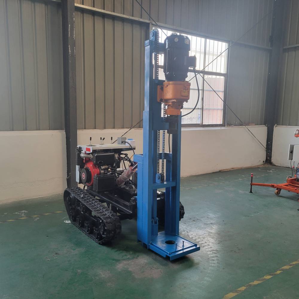 小型锚固钻机公路铁路路基加固履带潜孔钻机