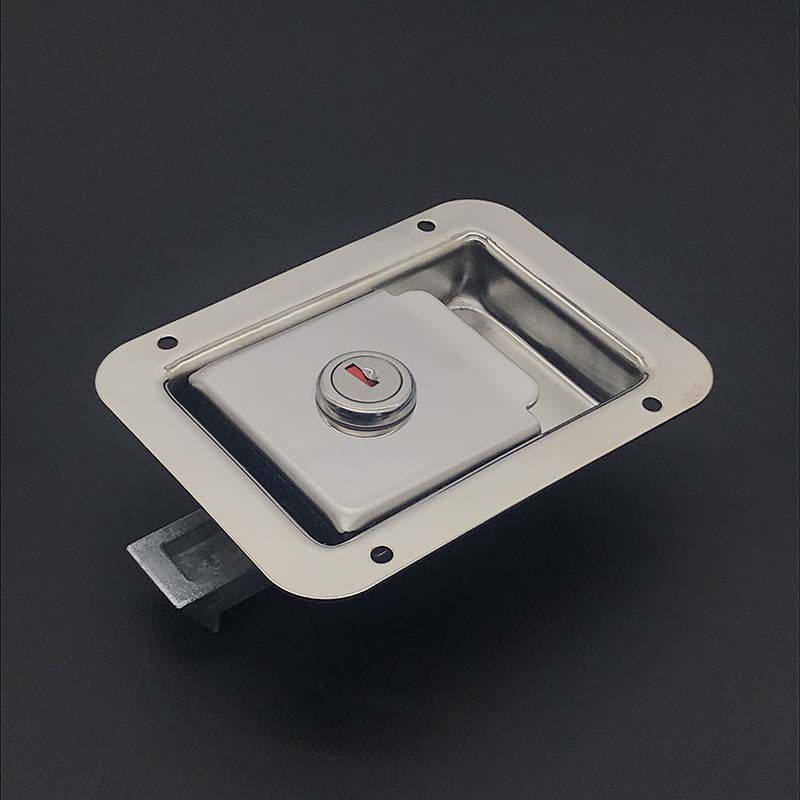 喷塑黑色304不锈钢平面机电柜工具箱门锁出口款户外设备锁具