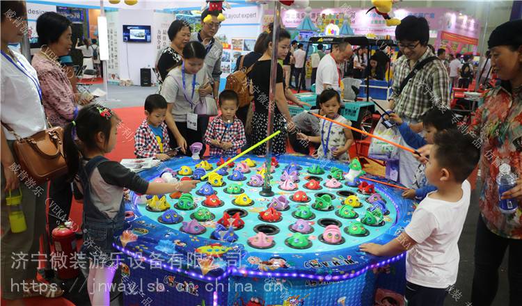 济宁微装室内儿童游乐场设备 小孩子们喜欢体验儿童游乐设备钓鱼机儿童钓鱼机