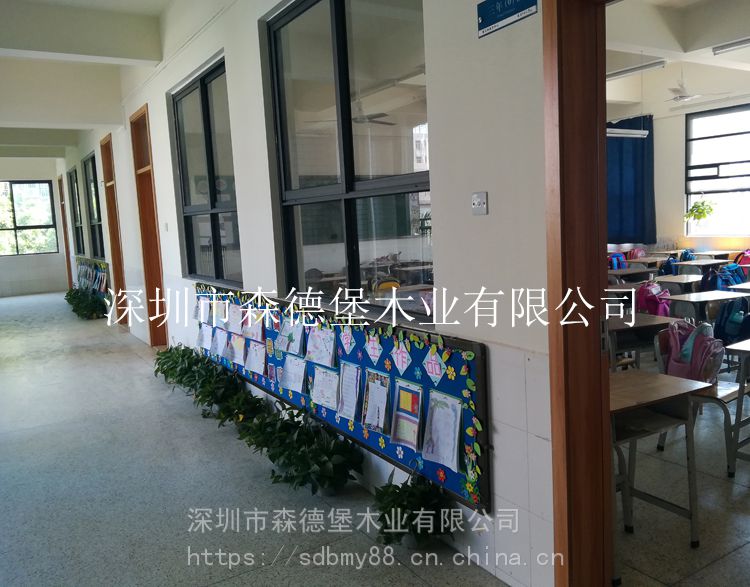 森德堡廣東工廠訂做中小學校教室門幼兒園木門培訓中心帶觀察窗班級