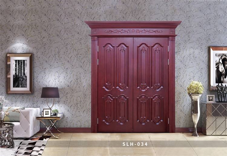 批发室内双开木门实木复合对开门会议室烤漆门家用套装门定制