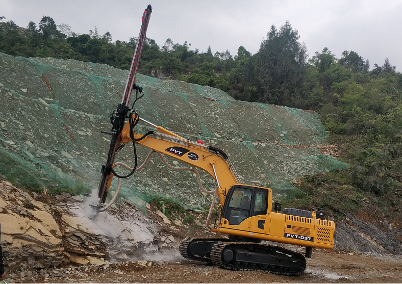 液压凿岩钻机360°旋转省油厂家供应商自动换杆液压凿岩钻机矿山机械