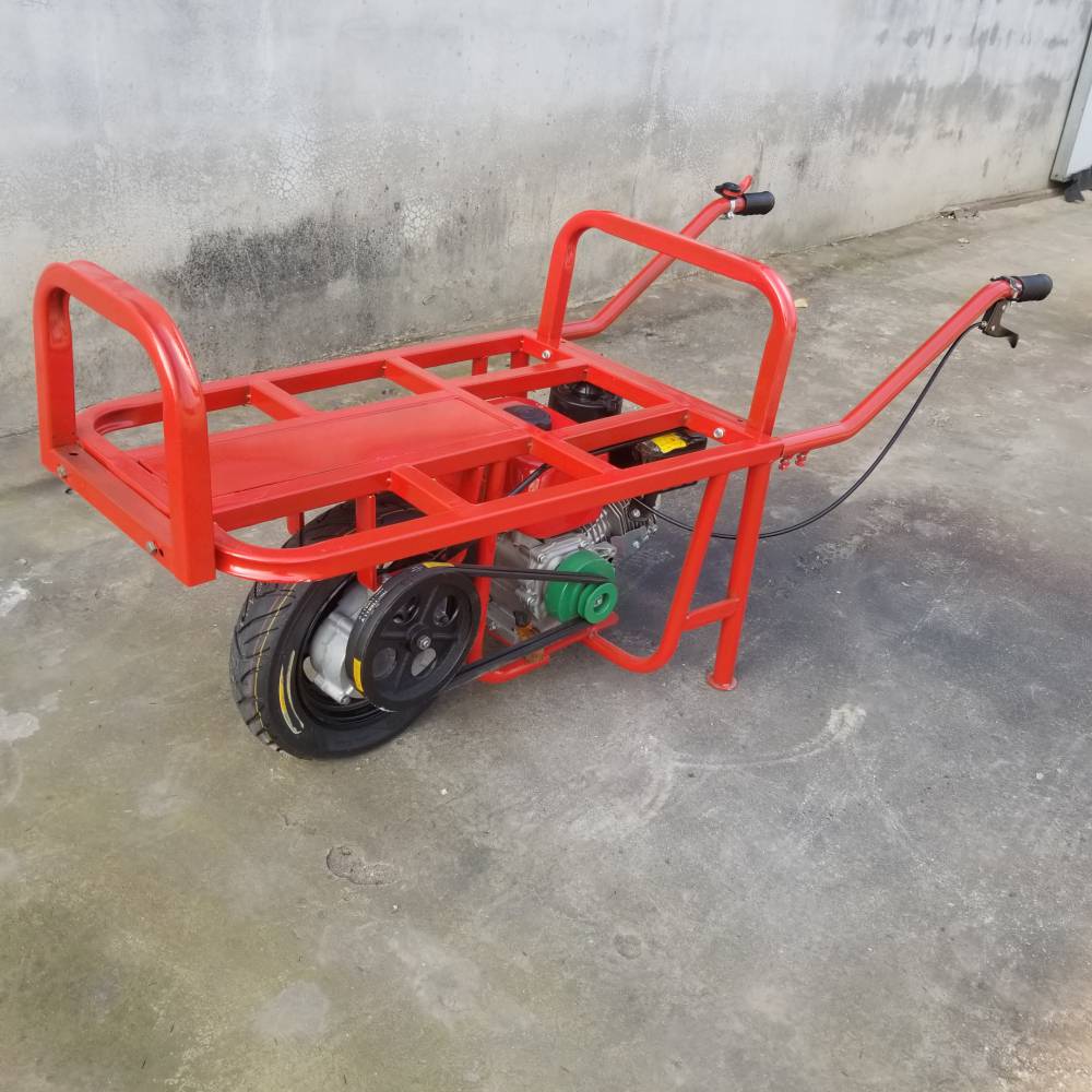 汽油鸡公车几个档丛林小道货物搬运车农户轻松爬山工具