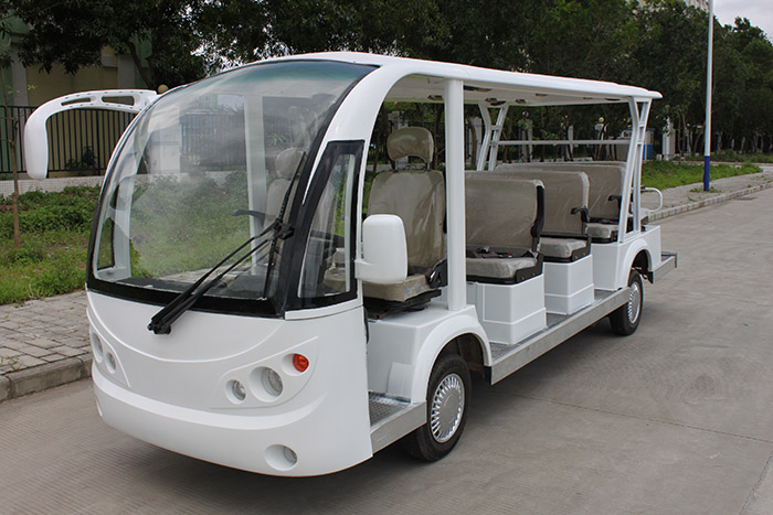 【11-14座电动观光车 厂家直销可定制颜色 景区观光游览车 执法巡逻车