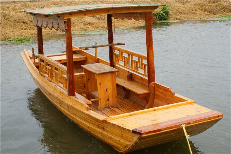 木头船哪儿有的卖安徽木船厂出售单蓬船一个篷子的船二个篷子的客船