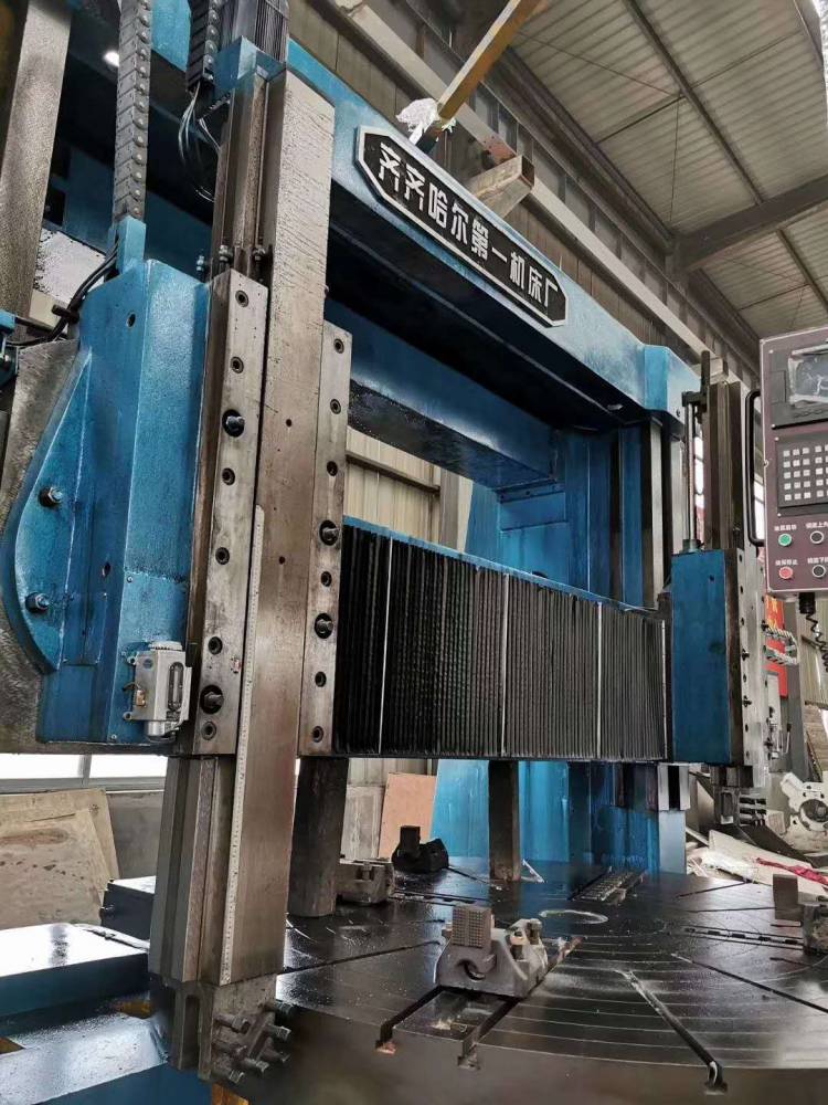 转让二手齐齐哈尔4米数控立式车床二手数控立式车床凯恩帝系统