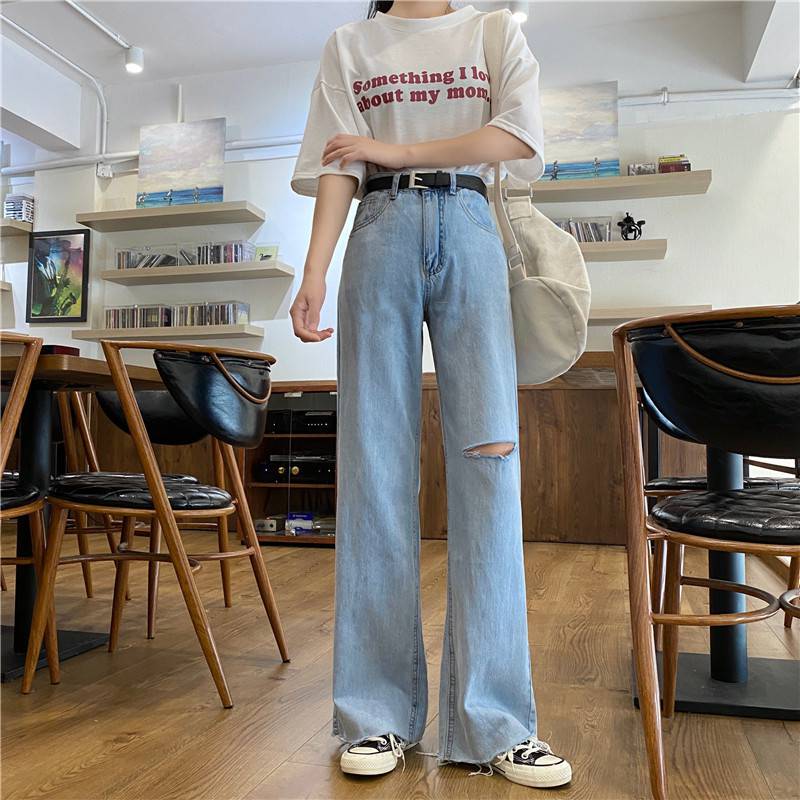 怎么找批发衣服的厂家新款长裤个性五角星小脚裤时尚尾单牛仔裤地摊服装批发哪里好