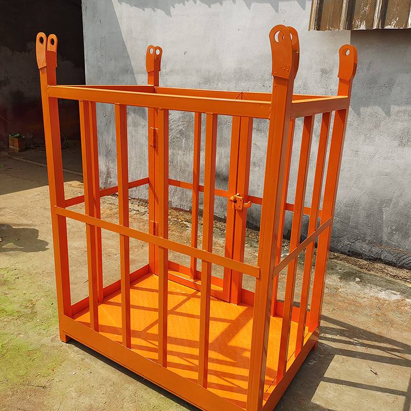 市政维修载人吊篮中联徐工吊车顶框久恒两人施工安全吊框