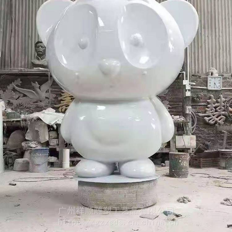 动物雕塑 熊猫玻璃钢雕塑 生产批发 祥顺雕塑