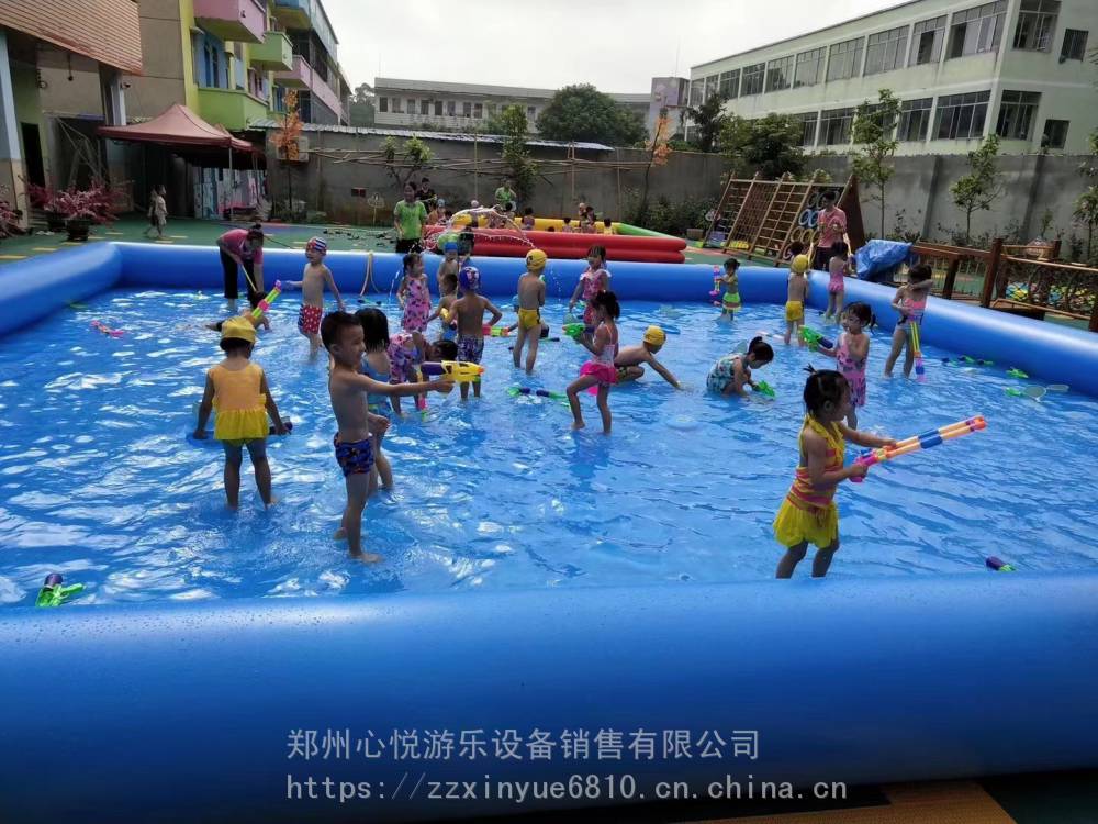 可以移动的充气游泳水池钓鱼玩具夏季儿童***游乐设备
