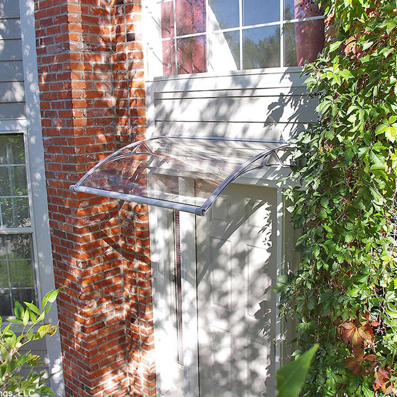 耐力板雨棚__隔音雨棚__无声支架雨棚__松夏厂家***